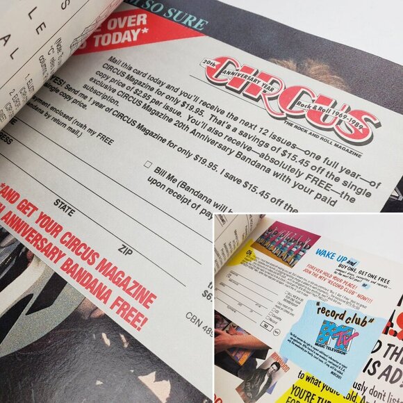 Circus Magazine Metallica Guns n Roses Headbangers' Ball Apr. 1989 Unread Stock - Picture 5 of 10